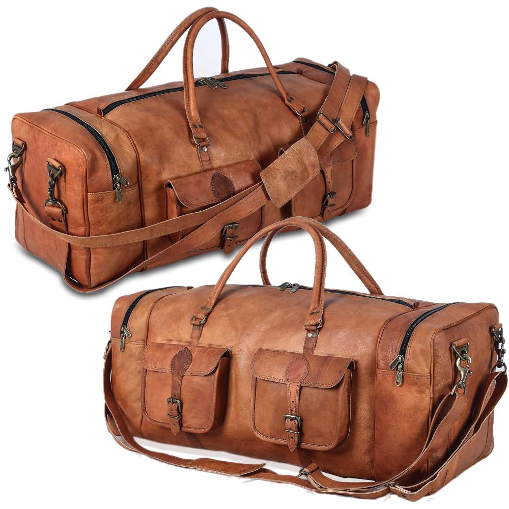 Leather Duffle Bag: image 5