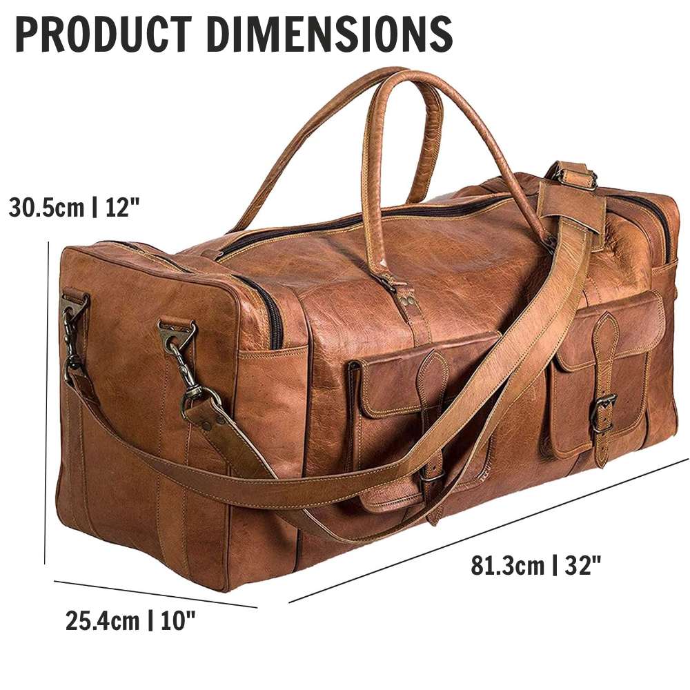 Leather Duffle Bag: image 7