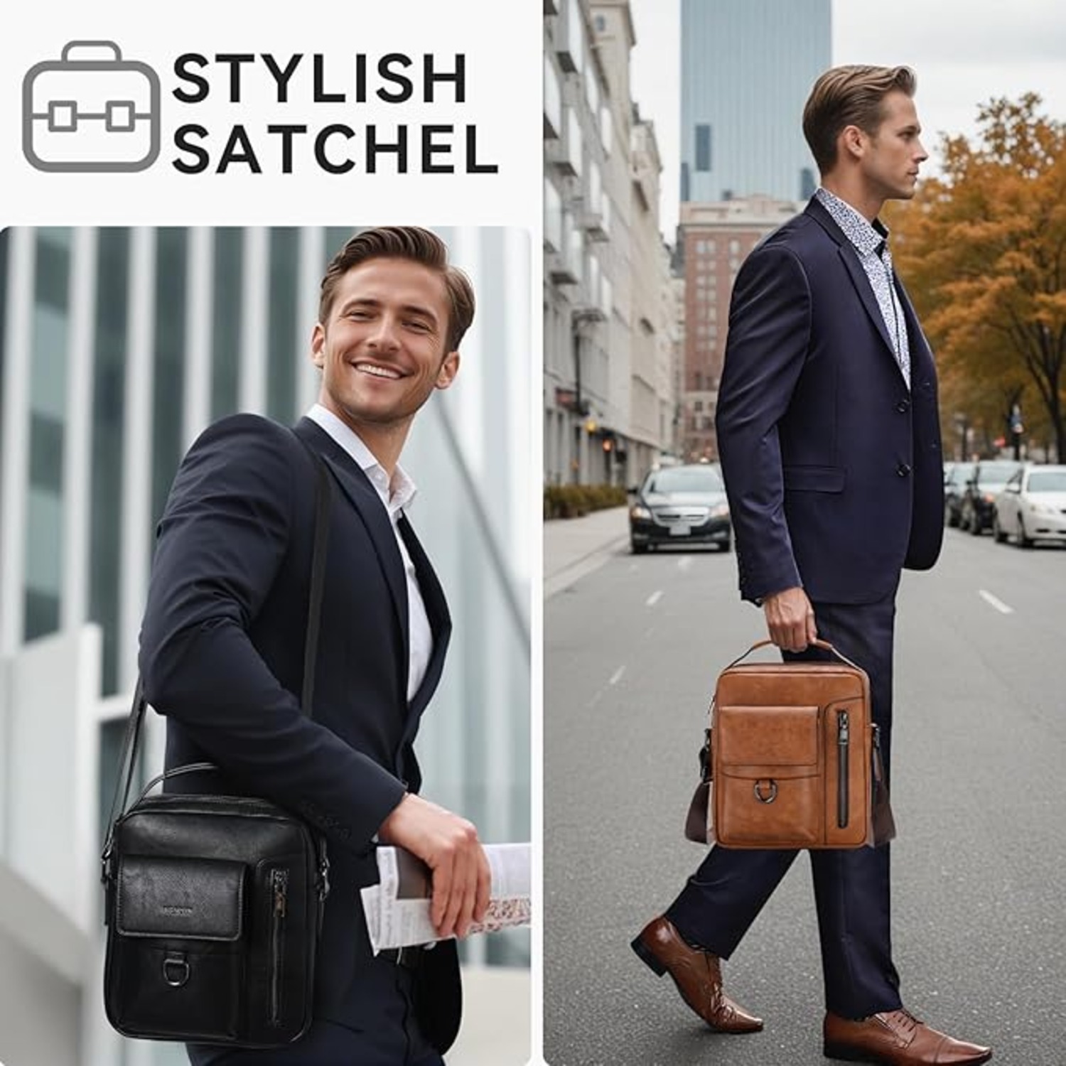 Shoulder Bag Men, Black: image 2